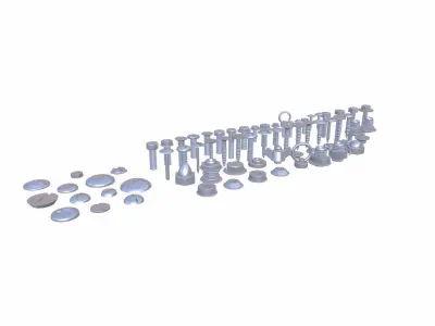 Bolts 3D model purchase