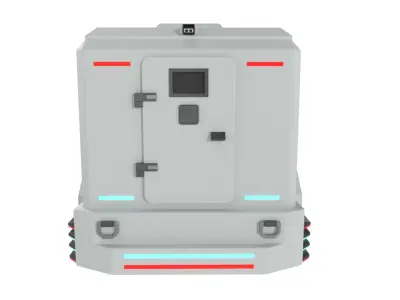 cash transport vehicle 3D model by hvik