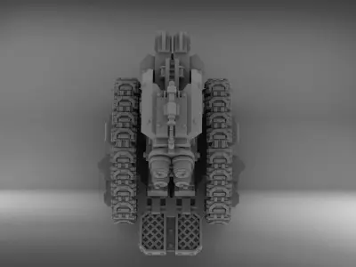 Legion Longsword with Quad Bolters Free 3D print model