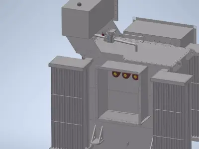 1000KVA 11000-380V ONAN Dyn11TRANSFORMER 3D model