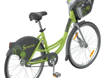 Bike Share Station 3D model