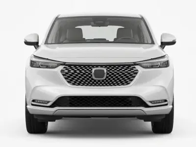 Modern White Compact SUV Low-poly 3D model