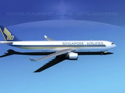 Airbus A330-300 Singapore Airlines 3D model