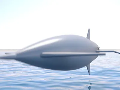 Avro Blue Steel Missile Low-poly 3D model