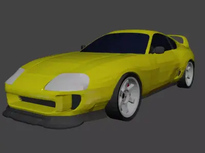 toyota supra mk4  Free low-poly 3D model