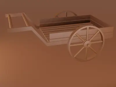 Human wagon 3D model