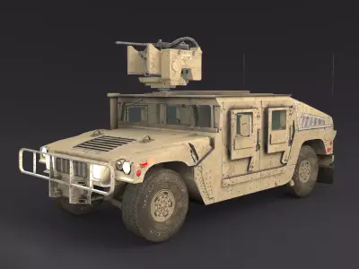 hummer Low-poly 3D model by jack0807