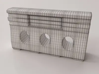 Jersey Barrier 3D model