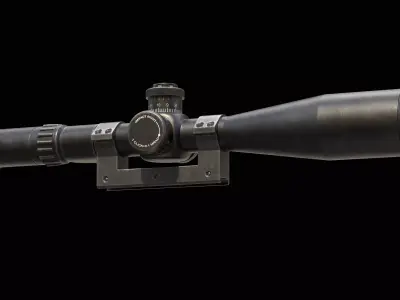 Sniper Scope Game Ready  Low-poly 3D model