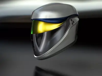 Helmet futuristic 3D model