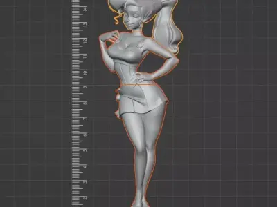Megara from Hercules - Multi-Part 3D Printable Model 3D print model