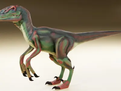 dinosaur 3d model t - rex Low-poly 3D model