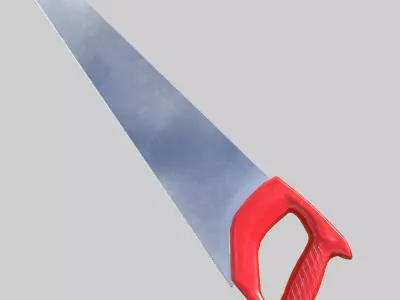 Hand Saw Low-poly 3D model get