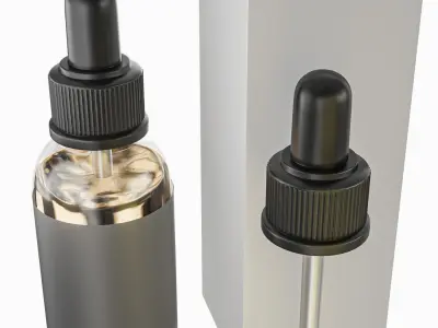 Dropper Bottle Low-poly 3D model