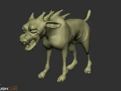 hound 3d model devil dog 3D model