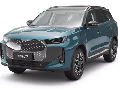2026 Chery Tiggo 7 Hybrid with Interior 3D model