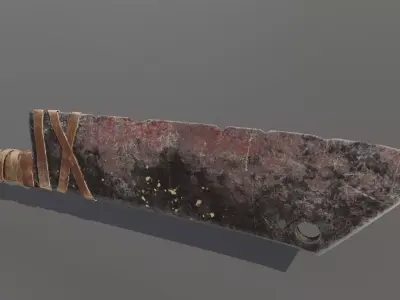 Orc Cleaver Low-poly 3D model