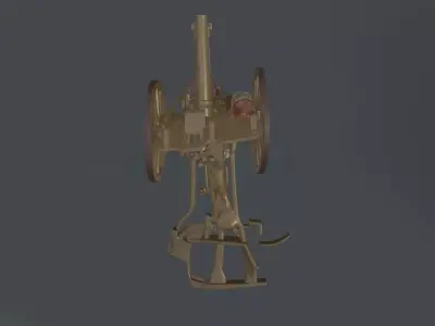 field artillery model prop 3D model