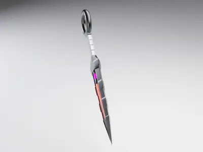 3D MODEL E4 Kunai Bomb 3D model