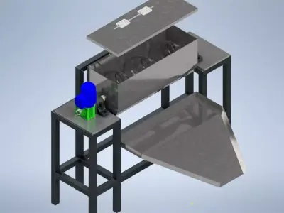 RIBBON MIXER MACHINE 3D model