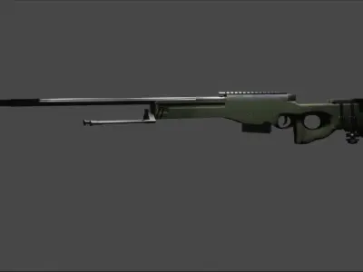 AWM sniper Free low-poly 3D model
