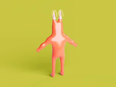 Monstre 1 Low-poly 3D model