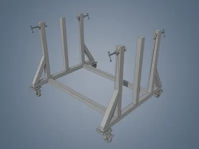 Tool carts 3D model Low-poly 3D model