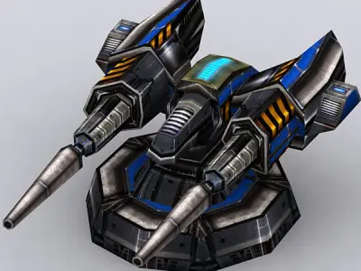 3DRT - Wargear Turrets  Low-poly 3D model