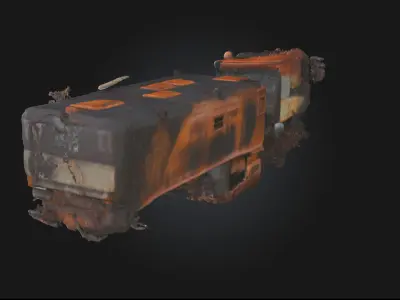 Rusty Relic  Timeworn Industrial Artifact 3D model