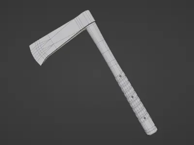 Realistic Tomahawk Low-poly 3D model