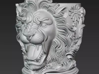 Lions Baroque Feast Free 3D print model