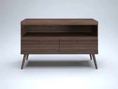 Modern Chest of Drawers Low-poly 3D model