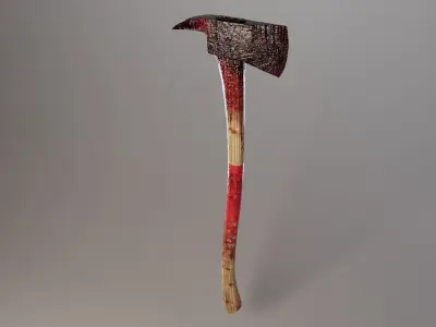 Axe Weapon Combo Low-poly 3D model