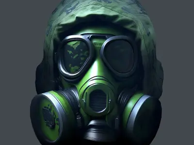 Helmet 3d model military combat Military Low-poly Low-poly 3D model 11