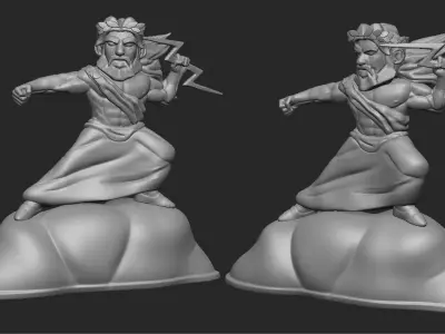 Zeus Cartoon 3D print model
