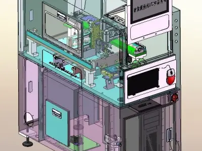 Automatic SMT labeling machine 3D model