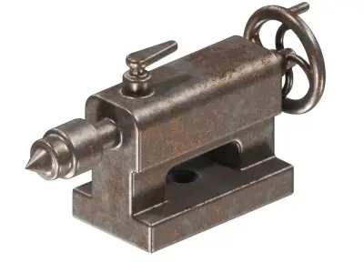Rusty Lathe TailStock 3D model