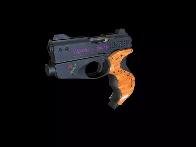 Pistol S350 Low-poly 3D model