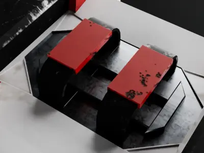 Storage box on a spaceship Game Assets item9 3D model