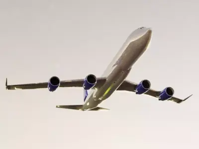 Fictional Proposed Quad Engine Jetliner 707-620 CFM Inspired Low-poly 3D model