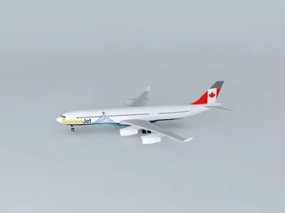 GoldenJet Airbus A340-200 "Canadian Iceberg" Free 3D model
