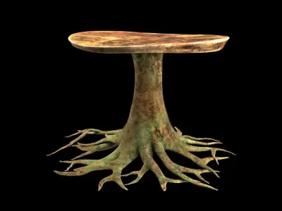 table roots 3D model
