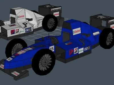 JD Motors Formula 1 two-color Free 3D model
