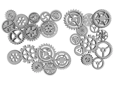 Industrial wind gear Low-poly 3D model by a757374307