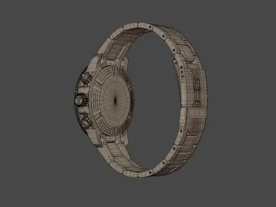 3d watch tissot seastar 1000 chronograph 3D model