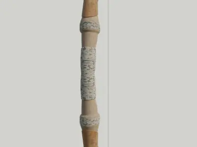 Bow Old Wood Low-poly 3D model