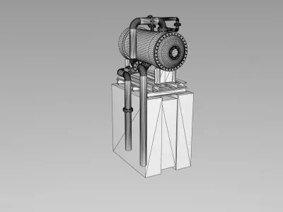 Reactor steam boiler 3D model