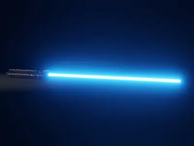 Leia Organa Lightsaber 3D model