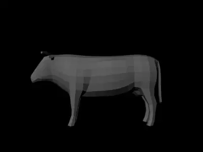 Bull base Free low-poly 3D model