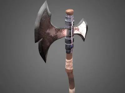 Axe 3D model Low-poly 3D model